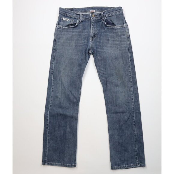 Tyndale FRMC Mens 32x32 Distressed Fire Flame Resistant Bootcut Denim Jeans USA